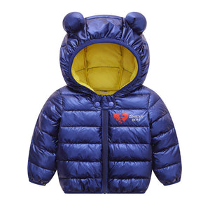 Autumn Winter boys warm Jacket For Girls Christmas Coat Baby Girls Jacket Lamb cashmere Kids Hooded Outerwear Infant Girls Coat