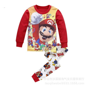 Children's Clothing Sets Boys Sleepwear Clothes Kids Batman Pajamas Set Baby Girls Cotton Cartoon Pijamas Spring Autumn Pyjamas