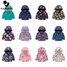 Load image into Gallery viewer, 2019 Kids Clothes Boys Jackets Children Hooded Zipper Windbreaker Baby Fashion Print Coat Infant Waterproof Hoodies For Girls