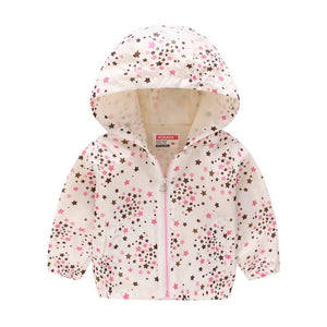 2019 Kids Clothes Boys Jackets Children Hooded Zipper Windbreaker Baby Fashion Print Coat Infant Waterproof Hoodies For Girls