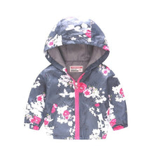 Load image into Gallery viewer, 2019 Kids Clothes Boys Jackets Children Hooded Zipper Windbreaker Baby Fashion Print Coat Infant Waterproof Hoodies For Girls