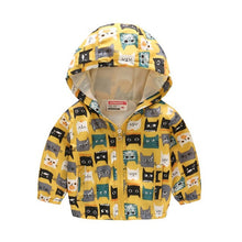 Load image into Gallery viewer, 2019 Kids Clothes Boys Jackets Children Hooded Zipper Windbreaker Baby Fashion Print Coat Infant Waterproof Hoodies For Girls