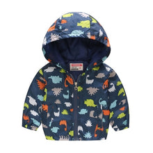 Load image into Gallery viewer, 2019 Kids Clothes Boys Jackets Children Hooded Zipper Windbreaker Baby Fashion Print Coat Infant Waterproof Hoodies For Girls