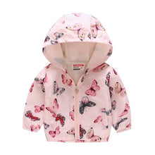 Load image into Gallery viewer, 2019 Kids Clothes Boys Jackets Children Hooded Zipper Windbreaker Baby Fashion Print Coat Infant Waterproof Hoodies For Girls
