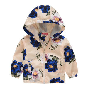 2019 Kids Clothes Boys Jackets Children Hooded Zipper Windbreaker Baby Fashion Print Coat Infant Waterproof Hoodies For Girls