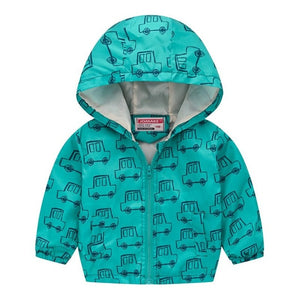 2019 Kids Clothes Boys Jackets Children Hooded Zipper Windbreaker Baby Fashion Print Coat Infant Waterproof Hoodies For Girls