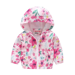 2019 Kids Clothes Boys Jackets Children Hooded Zipper Windbreaker Baby Fashion Print Coat Infant Waterproof Hoodies For Girls