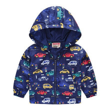 Load image into Gallery viewer, 2019 Kids Clothes Boys Jackets Children Hooded Zipper Windbreaker Baby Fashion Print Coat Infant Waterproof Hoodies For Girls