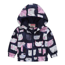 Load image into Gallery viewer, 2019 Kids Clothes Boys Jackets Children Hooded Zipper Windbreaker Baby Fashion Print Coat Infant Waterproof Hoodies For Girls