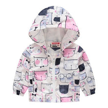 Load image into Gallery viewer, 2019 Kids Clothes Boys Jackets Children Hooded Zipper Windbreaker Baby Fashion Print Coat Infant Waterproof Hoodies For Girls
