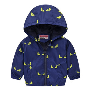 2019 Kids Clothes Boys Jackets Children Hooded Zipper Windbreaker Baby Fashion Print Coat Infant Waterproof Hoodies For Girls