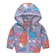 Load image into Gallery viewer, 2019 Kids Clothes Boys Jackets Children Hooded Zipper Windbreaker Baby Fashion Print Coat Infant Waterproof Hoodies For Girls