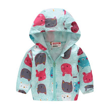 Load image into Gallery viewer, 2019 Kids Clothes Boys Jackets Children Hooded Zipper Windbreaker Baby Fashion Print Coat Infant Waterproof Hoodies For Girls