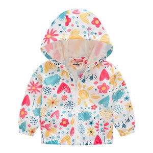2019 Kids Clothes Boys Jackets Children Hooded Zipper Windbreaker Baby Fashion Print Coat Infant Waterproof Hoodies For Girls