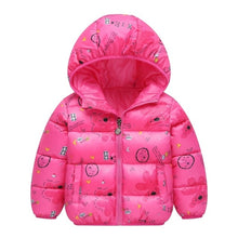 Load image into Gallery viewer, Autumn Winter boys warm Jacket For Girls Christmas Coat Baby Girls Jacket Lamb cashmere Kids Hooded Outerwear Infant Girls Coat