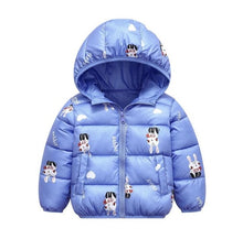 Load image into Gallery viewer, Autumn Winter boys warm Jacket For Girls Christmas Coat Baby Girls Jacket Lamb cashmere Kids Hooded Outerwear Infant Girls Coat