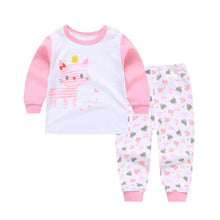 Load image into Gallery viewer, Kids girls clothes set Baby girls pyjamas clothes fashion toddler baby clothing