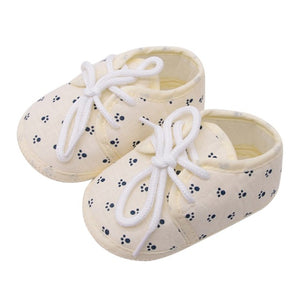 Baby Shoes I Love PaPa&MaMa Letter Printed Soft Bottom Footwear Heart-shaped 0-18M Newborn First walker