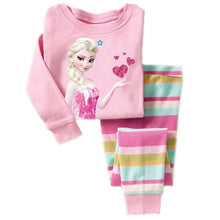 Load image into Gallery viewer, New Girls Horse Pajamas Kids Princess ANNA ELSA Sleepwear Children  Cartoon Clothing Set Baby Long Sleeve Pijamas Home Clothing