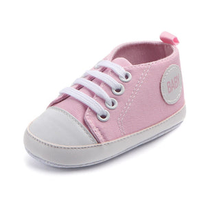 Baby Shoes Boy Girl Solid Sneaker Cotton Soft Anti-Slip Sole Newborn Infant First Walkers Toddler Casual Sport Crib Shoes