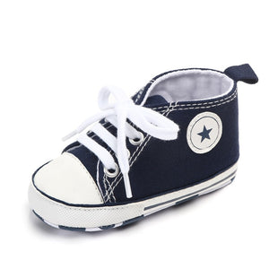 Baby Shoes Boy Girl Solid Sneaker Cotton Soft Anti-Slip Sole Newborn Infant First Walkers Toddler Casual Sport Crib Shoes