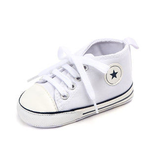 Baby Shoes Boy Girl Solid Sneaker Cotton Soft Anti-Slip Sole Newborn Infant First Walkers Toddler Casual Sport Crib Shoes