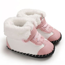 Load image into Gallery viewer, Winter Boots Soft Sole Walkers Sweet Princess Newborn Baby Girls First Winter Infant Footwear Toddler Kids Girl Shoes