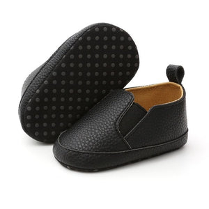 Baby Shoes Leather Moccasin Infant Footwears Black shoes for Newborn Leather baby boy shoes Pu Leather Prewalkers Boots r