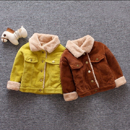 IENENS Winter 1PC Kids Baby Boys Girls Jacket Clothes Clothing Infant Boy Girl Child Tops Wool Jackets Coat Child Coats