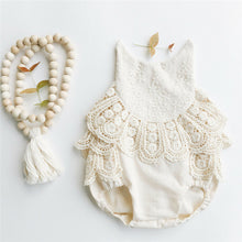 Load image into Gallery viewer, New Summer Cute Baby Girl Bodysuits Sleeveless Ruffles Lace Jumpsuit Elegant Infant Girls Princess Holiday Cotton Clothes Outfit