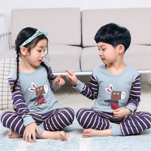 Load image into Gallery viewer, Kids Pajamas 2019 Autumn Girls Boys Sleepwear Nightwear Baby Infant Clothes Animal Cartoon Pajama Sets Cotton Children's Pyjamas