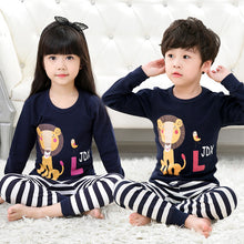 Load image into Gallery viewer, Kids Pajamas 2019 Autumn Girls Boys Sleepwear Nightwear Baby Infant Clothes Animal Cartoon Pajama Sets Cotton Children's Pyjamas