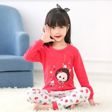 Load image into Gallery viewer, Kids Pajamas 2019 Autumn Girls Boys Sleepwear Nightwear Baby Infant Clothes Animal Cartoon Pajama Sets Cotton Children's Pyjamas