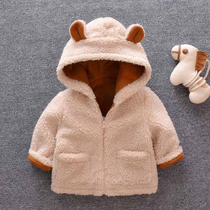 IENENS Winter 1PC Kids Baby Boys Girls Jacket Clothes Clothing Infant Boy Girl Child Tops Wool Jackets Coat Child Coats