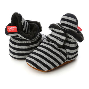 Kids Baby Toddler Shoes Babies Winter Warm Booties Faux Fleece Anti-Slip Toddler Newborn Baby Shoes Letter Crib Shoes Snow Boots