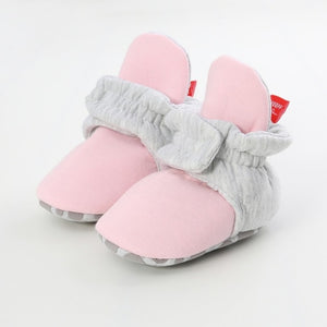 Kids Baby Toddler Shoes Babies Winter Warm Booties Faux Fleece Anti-Slip Toddler Newborn Baby Shoes Letter Crib Shoes Snow Boots