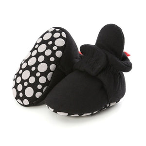 Kids Baby Toddler Shoes Babies Winter Warm Booties Faux Fleece Anti-Slip Toddler Newborn Baby Shoes Letter Crib Shoes Snow Boots