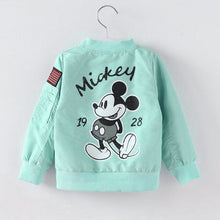 Load image into Gallery viewer, 2019 Mickey Denim Jacket For Boys Fashion Coats Children Clothing Autumn Baby Girls Clothes Outerwear Cartoon Jean Jackets Coat
