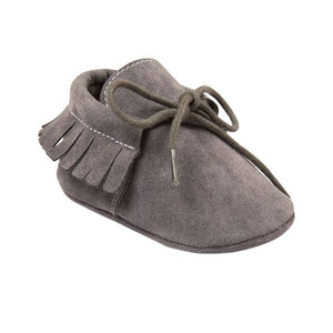 Baby Girl First Walkers Baby Moccasins Soft Soled Non-slip Footwear With Fringe Toddler Infant Crib Shoes PU Suede Leather Shoes