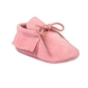 Baby Girl First Walkers Baby Moccasins Soft Soled Non-slip Footwear With Fringe Toddler Infant Crib Shoes PU Suede Leather Shoes