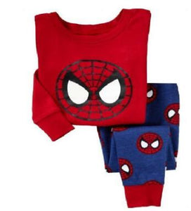 Brand New Baby Girls Pijamas Kids Autumn Pajamas Sets Cotton Long Sleeve Girl Sleepwear Children Casual Clothing Spiderman Suits