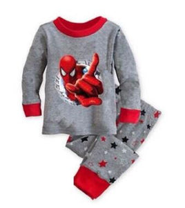 Brand New Baby Girls Pijamas Kids Autumn Pajamas Sets Cotton Long Sleeve Girl Sleepwear Children Casual Clothing Spiderman Suits