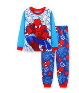 Brand New Baby Girls Pijamas Kids Autumn Pajamas Sets Cotton Long Sleeve Girl Sleepwear Children Casual Clothing Spiderman Suits