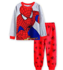 Brand New Baby Girls Pijamas Kids Autumn Pajamas Sets Cotton Long Sleeve Girl Sleepwear Children Casual Clothing Spiderman Suits