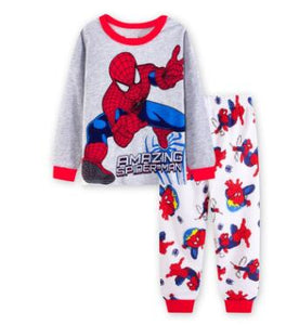 Brand New Baby Girls Pijamas Kids Autumn Pajamas Sets Cotton Long Sleeve Girl Sleepwear Children Casual Clothing Spiderman Suits