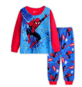 Brand New Baby Girls Pijamas Kids Autumn Pajamas Sets Cotton Long Sleeve Girl Sleepwear Children Casual Clothing Spiderman Suits