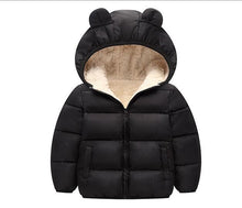 Load image into Gallery viewer, Autumn Winter boys warm Jacket For Girls Christmas Coat Baby Girls Jacket Lamb cashmere Kids Hooded Outerwear Infant Girls Coat