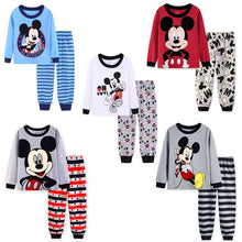 Load image into Gallery viewer, 2019 New Boys Long Sleeve Pyjamas Kids Mickey Mouse Pajamas Baby Cotton Pijama Children Sleepwear Girls Clothing Sets Baby Wears