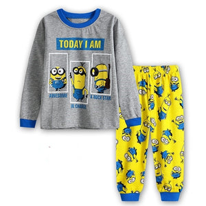 HEYFRIEND Autumn Winter Baby Cartoon Sleepwear Cotton Boys Pyjamas Kids Pajamas Home Clothing Children's Pajamas Girls Nightwear