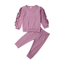 Load image into Gallery viewer, Newborn Infant Baby Girls Ruffle T-Shirt Tops Leggings Pants 2Pcs Outfits Set Clothes Long Sleeve Autumn Winter Warm Clothing